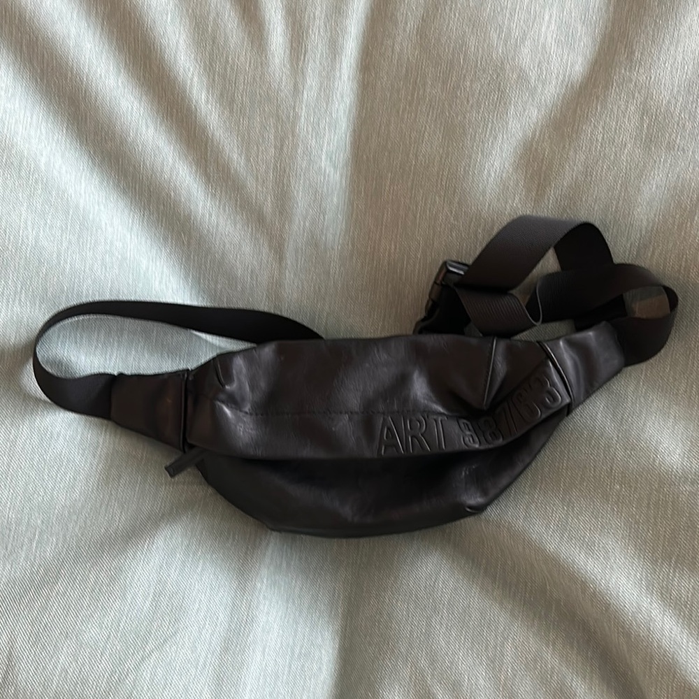 Bershka Black Crossbody Bag Leather Look